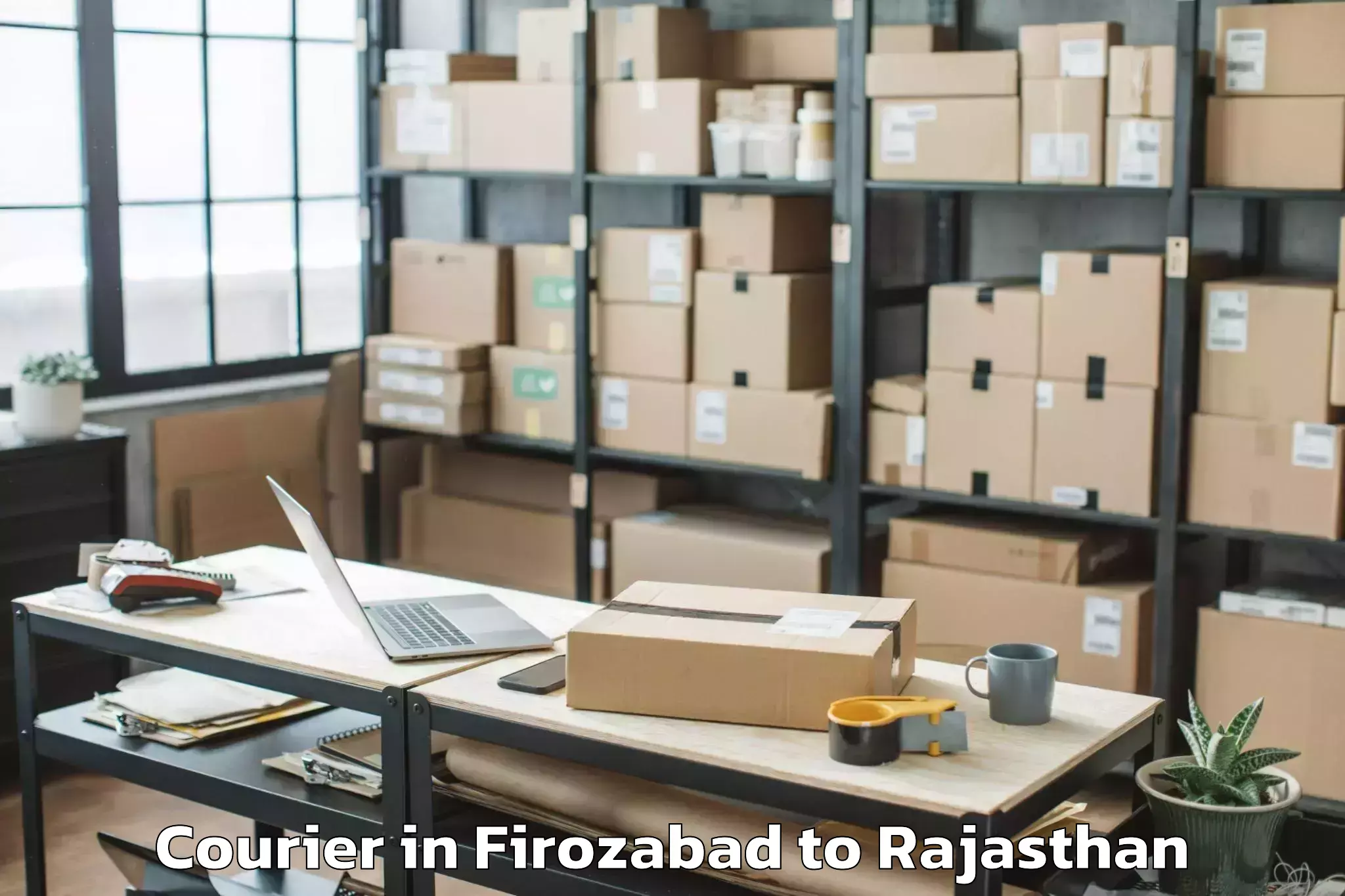 Trusted Firozabad to Malpura Courier